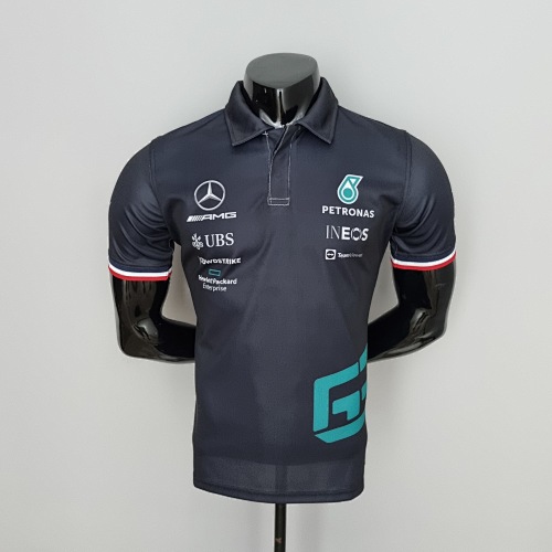 2022 F1 Formula One; Mercedes Benz #63 Polo Black s-5xl