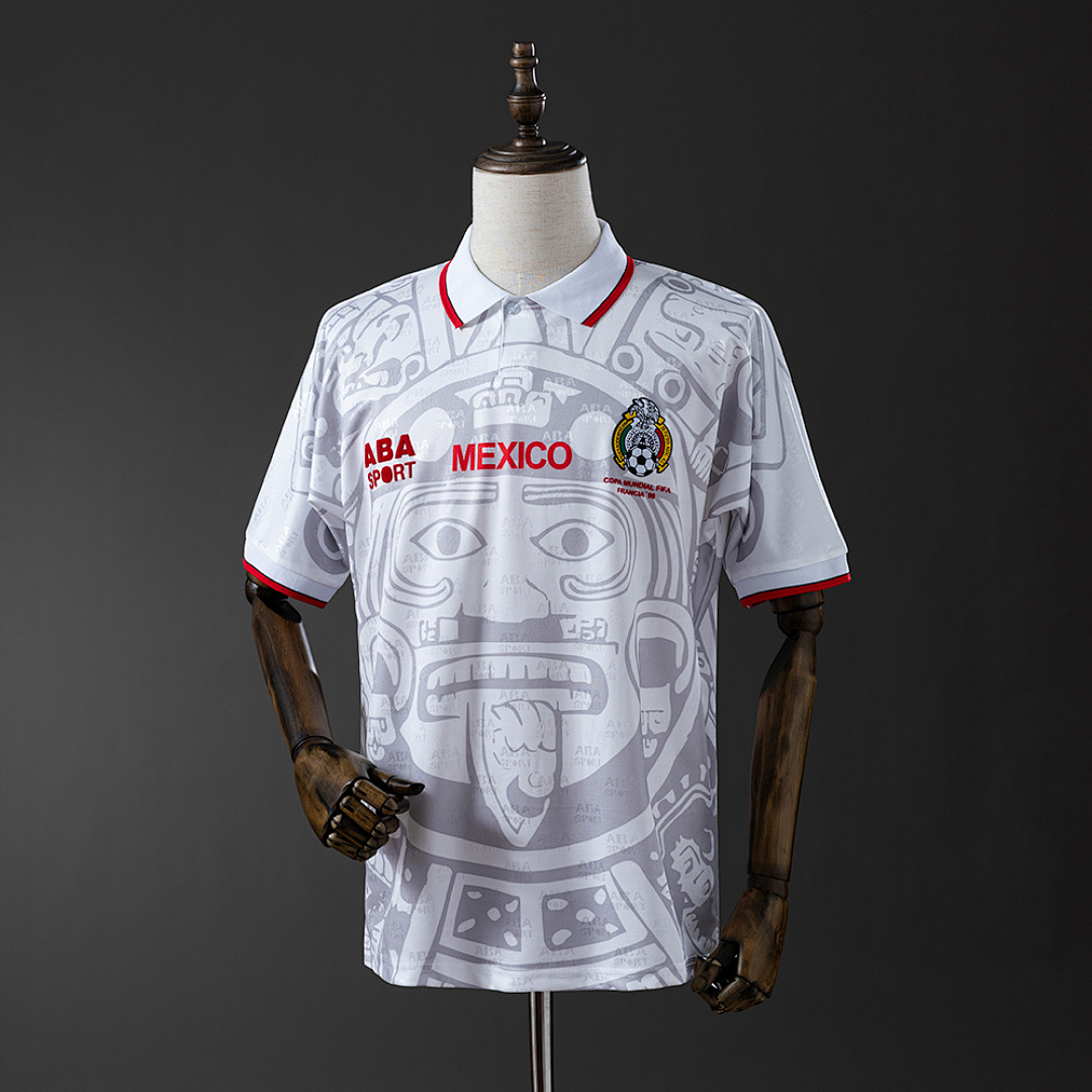 Mexico 1998 Visitante Retrô Camisa S-XXL, foto 1