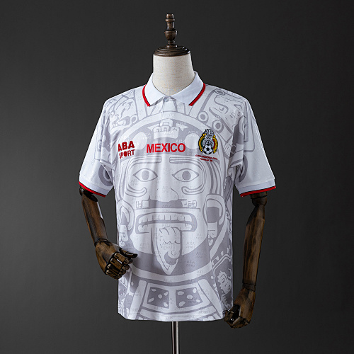 Mexico 1998 Visitante Retrô Camisa S-XXL