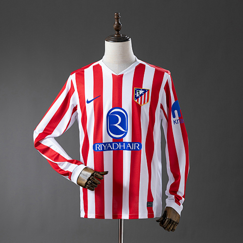 Atletico Madrid 25/26 Titular Manga longa Camisa S-4XL