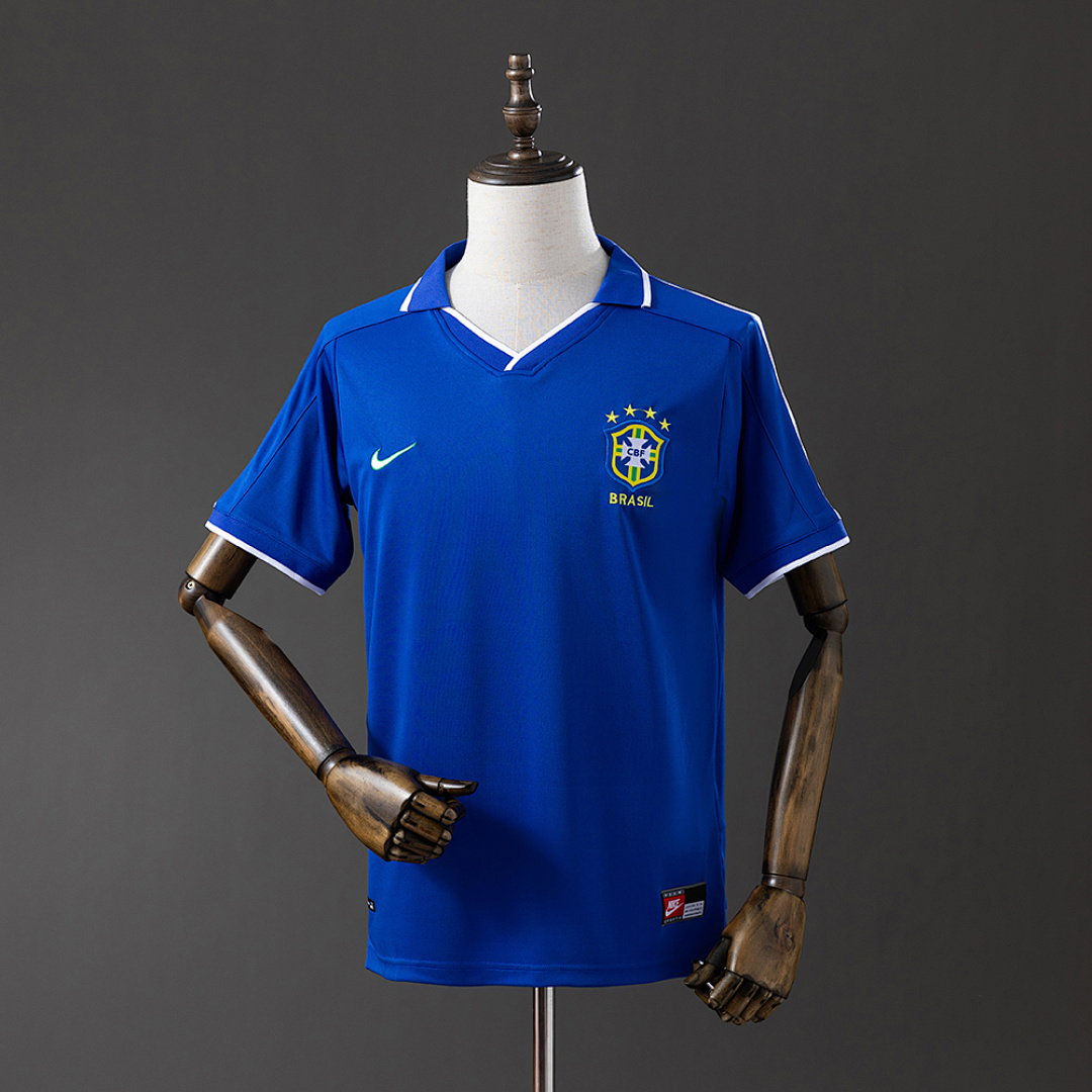 Brazil 1997 Visitante Retrô Camisa S-XXL, foto 1