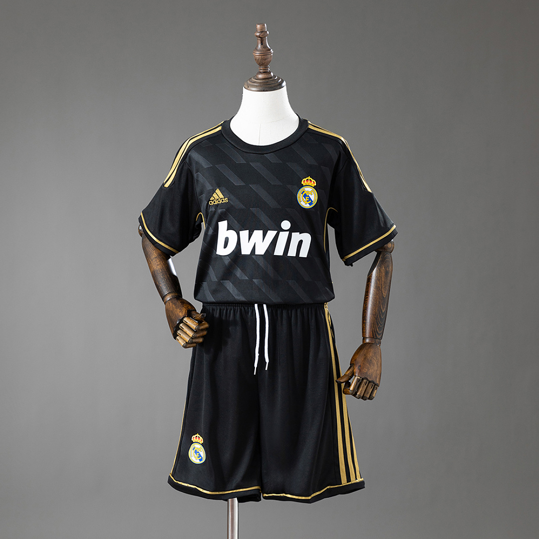 Real Madrid 11/12 Visitante Retrô Kit infantil Tamanho 16-28, foto 1