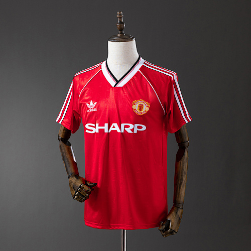 M-U 1984 Titular Retrô Camisa S-XXL