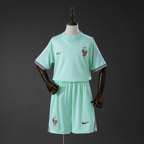 France 2026 Visitante Kit infantil Tamanho 16-28