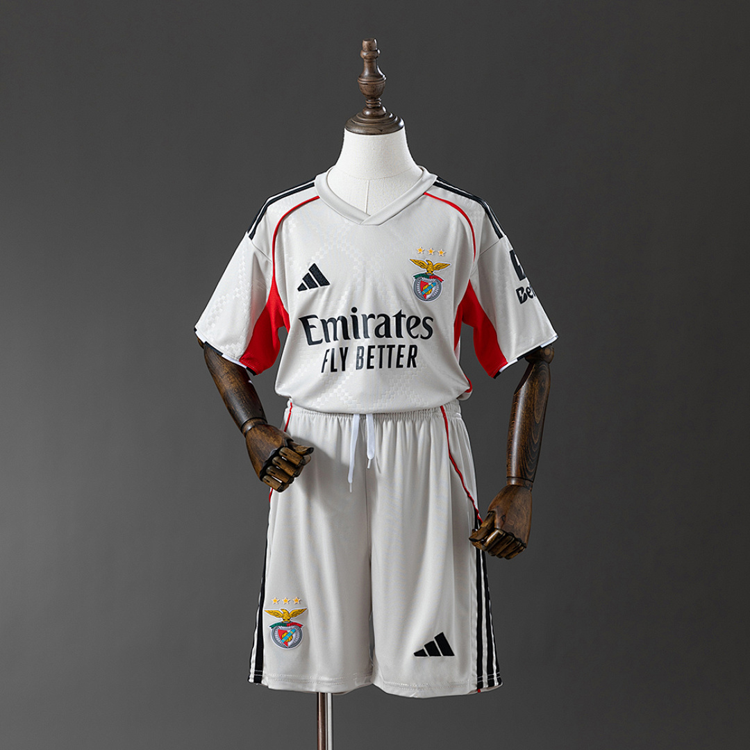 Benfica 25/26 Kids Kit Visitante Camisa Tamanho:16-28, foto 1