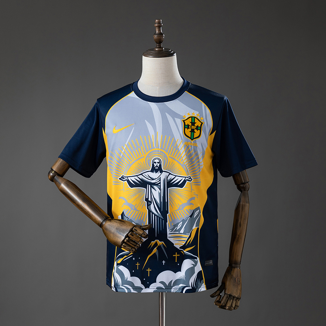 Brazil 2026 Christ the Savior - Yellow Camisa S-XXL, foto 1