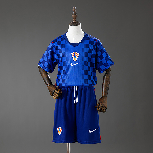 Croatia 2026 Visitante Kit infantil Tamanho 16-28