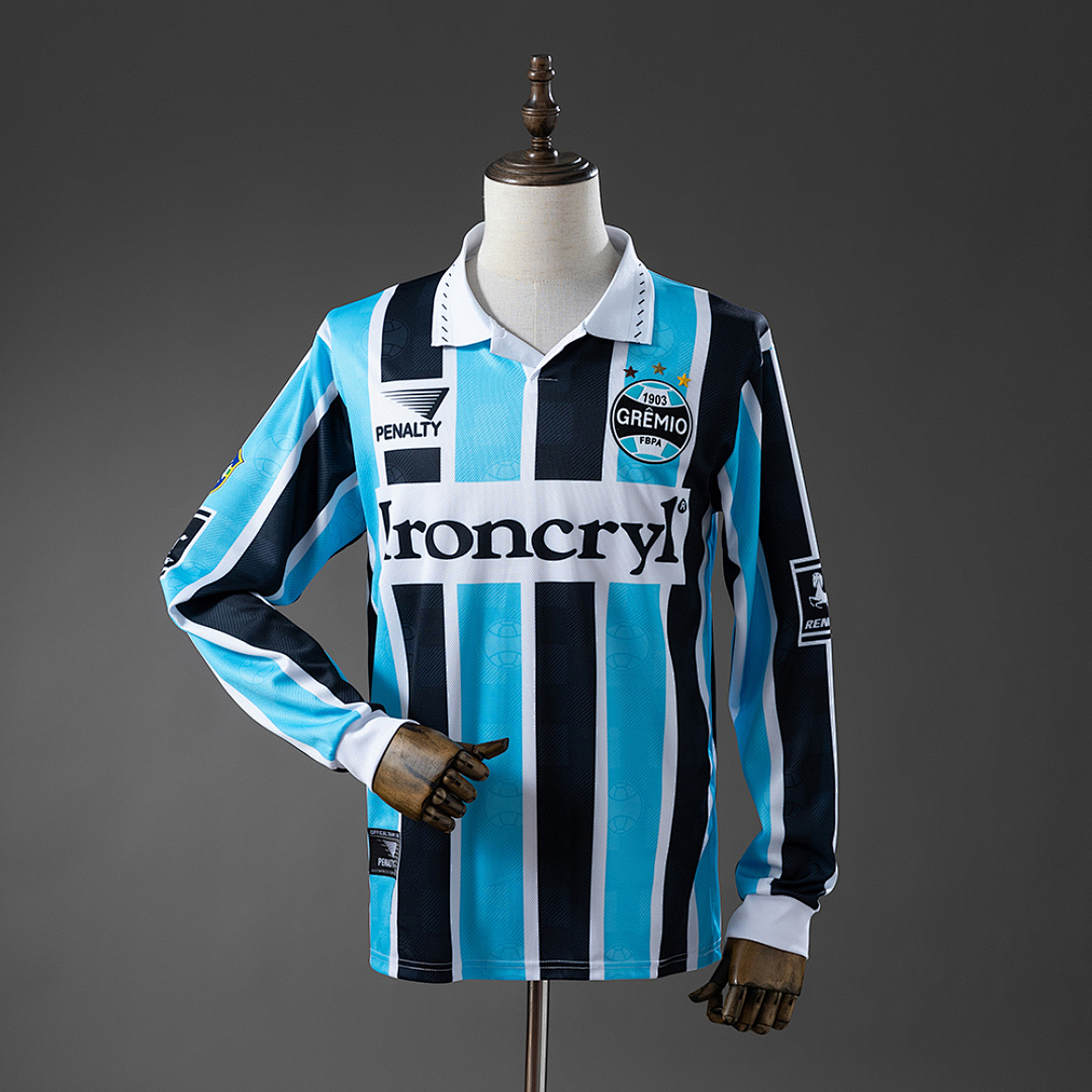 Gremio 97/98 Titular Manga longa Retrô Camisa S-XXL, foto 1