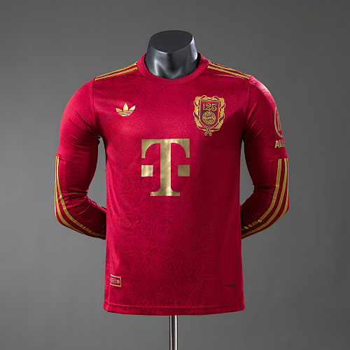 Bayern Munich 25/26 125th Anniversary Manga longa Versão jogador S-XXL