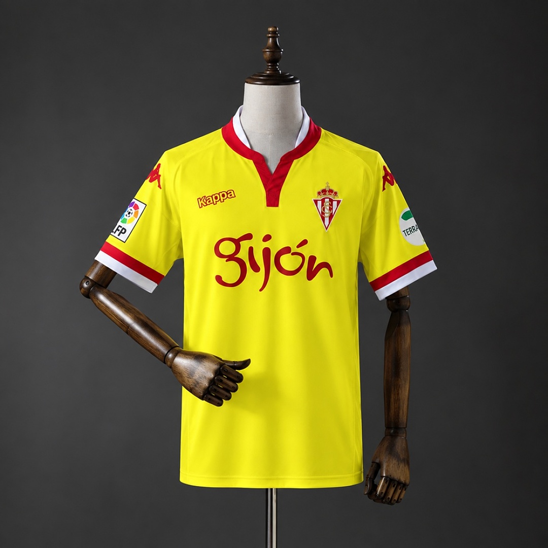Retrô Sporting Gijón 15/16 Visitante Camisa S-XXL, foto 1