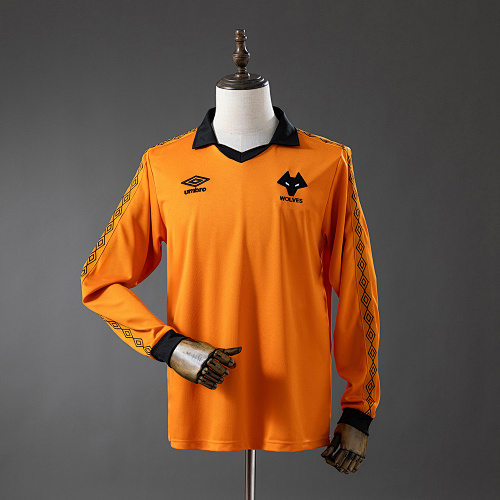 Wolves 80/81 Titular Manga longa Retrô Camisa S-XXL