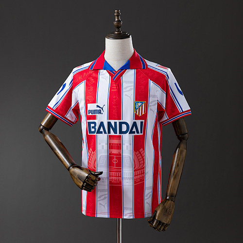 Atletico Madrid 96/97 Titular Retrô Camisa S-XXL