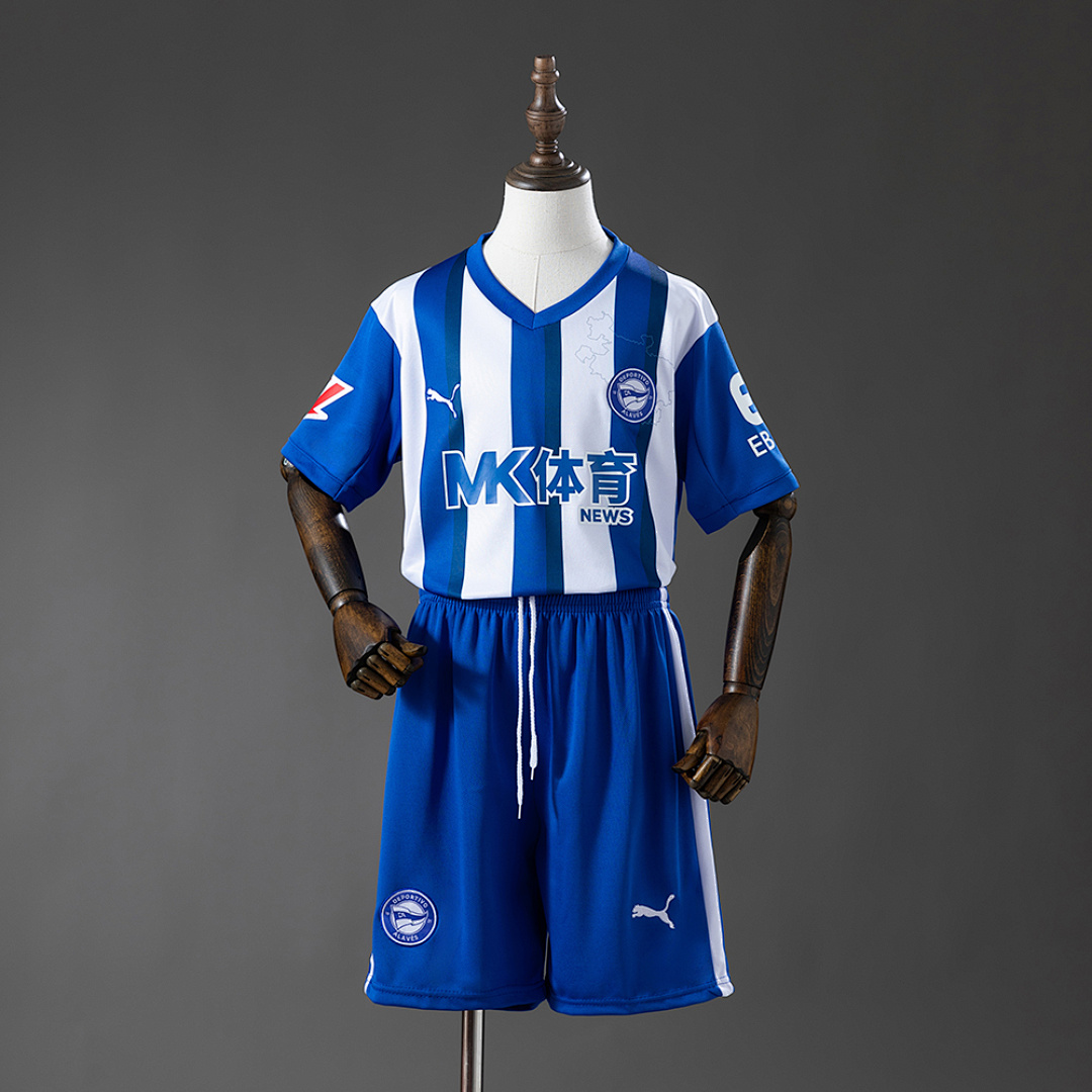 Deportivo Alavés 25/26 Titular Kids Camisa Tamanho:16-28, foto 1