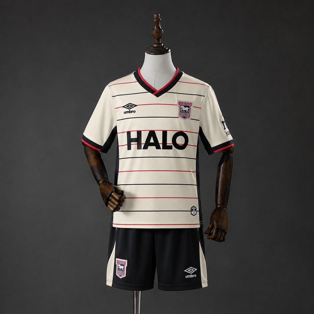Ipswich Town 26/27 Visitante Kit infantil Tamanho 16-28, foto 1