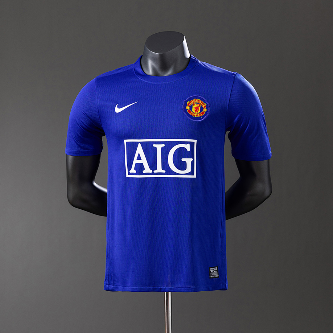 M-U 08/09 Terceira Versão jogador Retrô Camisa S-3XL, foto 1