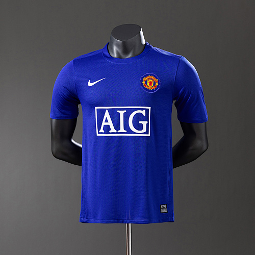 M-U 08/09 Terceira Versão jogador Retrô Camisa S-3XL