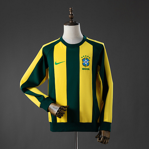 Brazil Manga longa Sweatshirt - Yellow & Green M-3XL