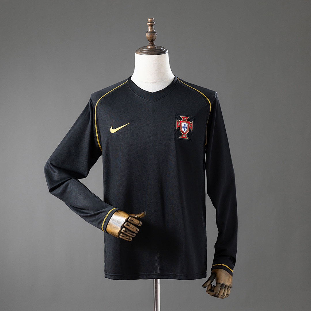 Portugal 2006 Visitante Manga longa Retrô Camisa S-XXL, foto 1