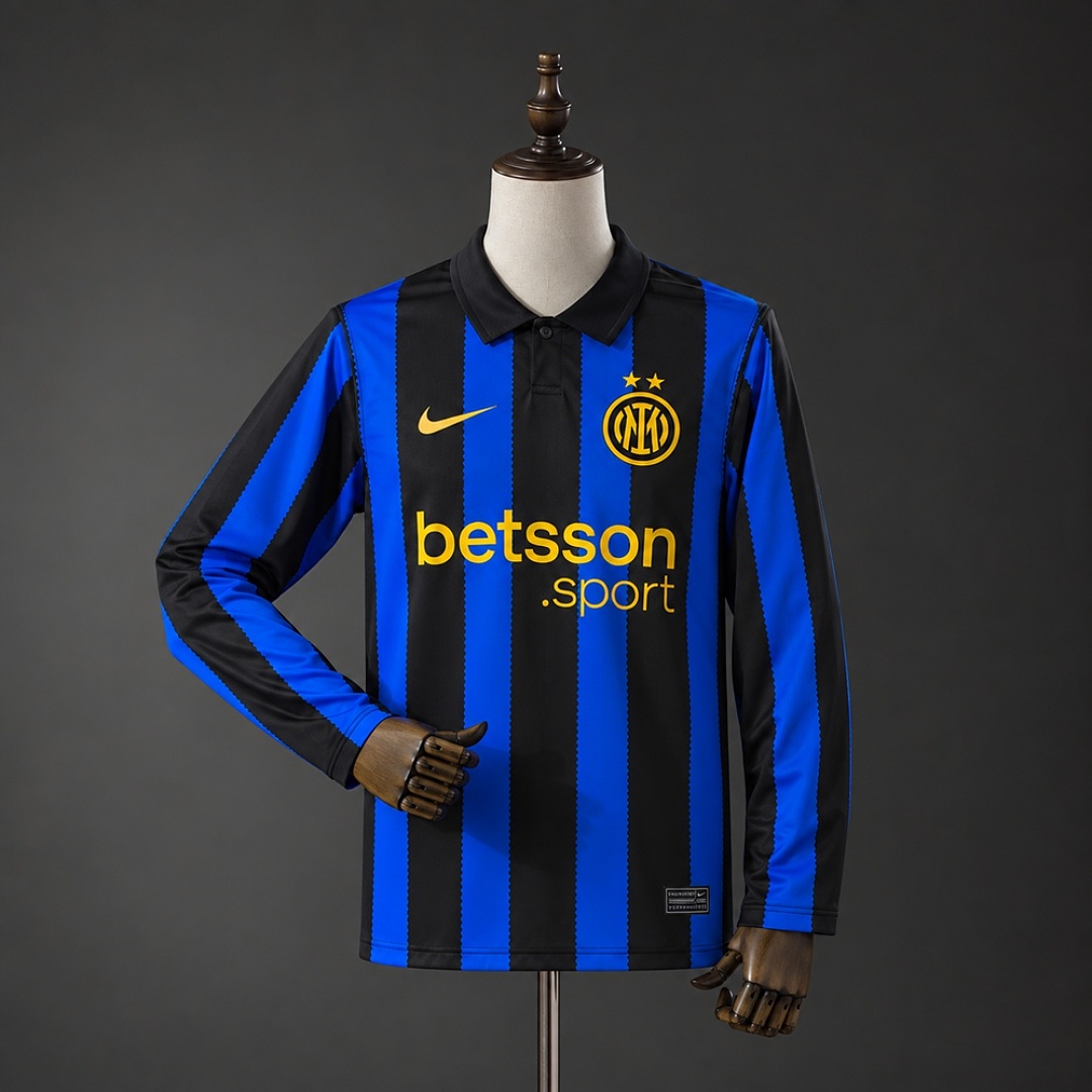 Inter Milan 26/27 Titular Manga longa Camisa S-4XL, foto 1