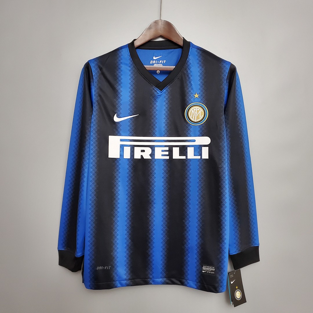 Retrô Manga longa 10/11 Inter Milan Titular S-XXL, foto 1