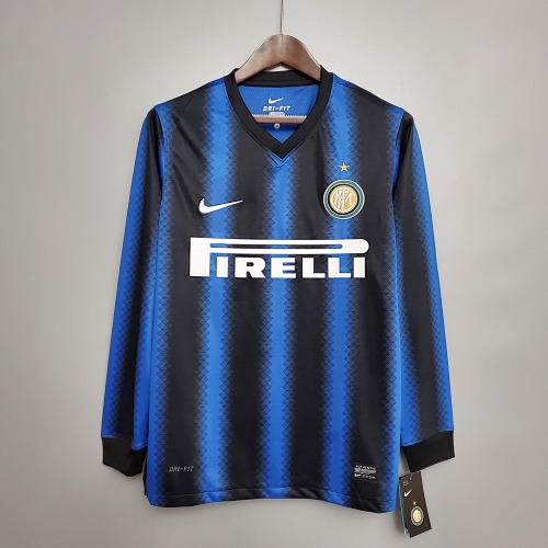 Retrô Manga longa 10/11 Inter Milan Titular S-XXL