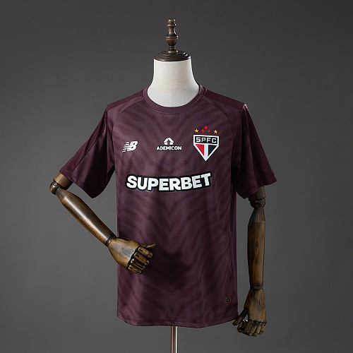Sao Paulo 26/27 Goleiro Camisa - Deep Burgundy S-4XL