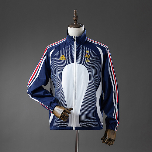 France 05/06 Retrô Windbreaker - White & Blue S-XXL