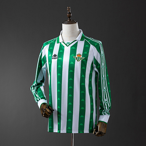 Retrô 95/97 Manga longa Betis Titular S-XXL