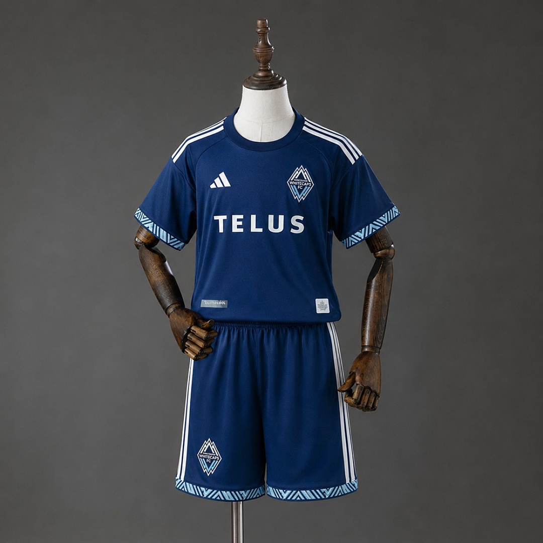 Vancouver Whitecaps 26/27 Visitante Kids kit Tamanho 16-28, foto 1