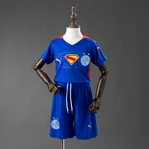 Bahia 25/26 Kids kit Superman Edition - Blue & Red Camisa Tamanho：16-28