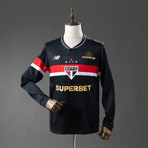Sao Paulo 25/26 Terceira Manga longa Camisa S-4XL