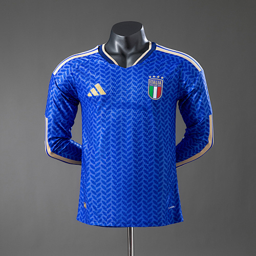Italy 2026 Titular Versão jogador Manga longa Camisa S-4XL
