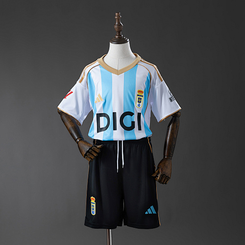 Real Oviedo 25/26 Terceira Kit infantil Tamanho 16-28