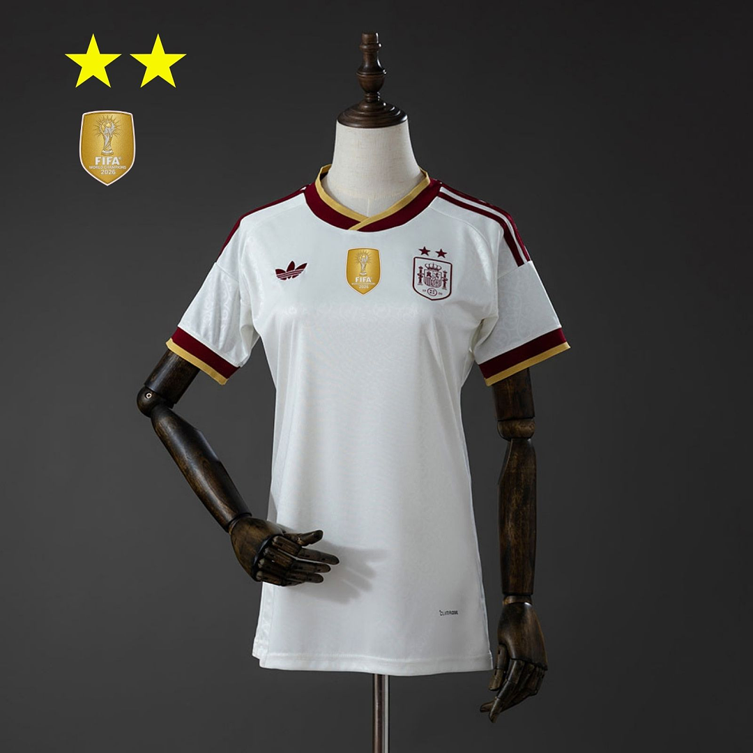 Spain 2026 Feminina Visitante 2-Star Champion Edition Camisa S-XXL, foto 1