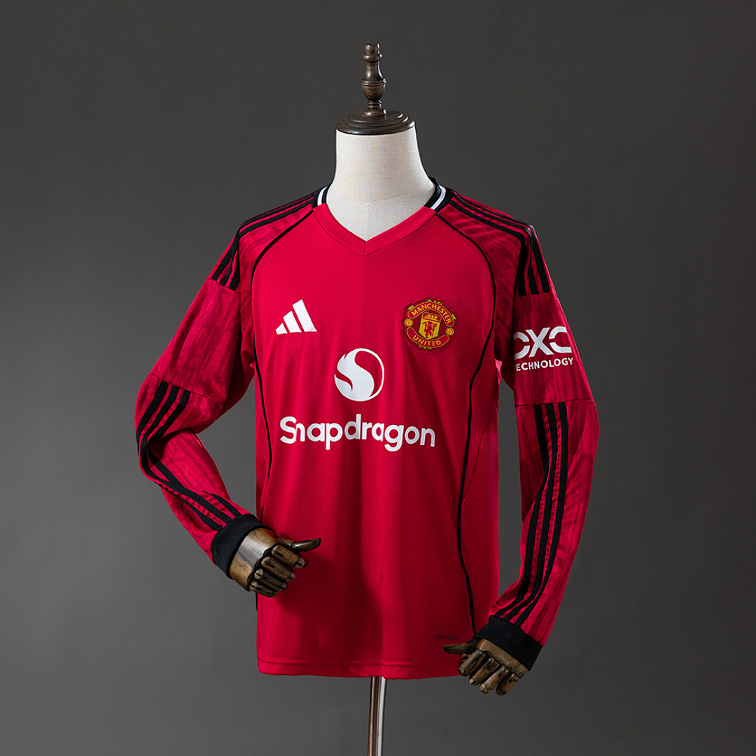 M-U 25/26 Titular Manga longa Camisa S-4XL, foto 1