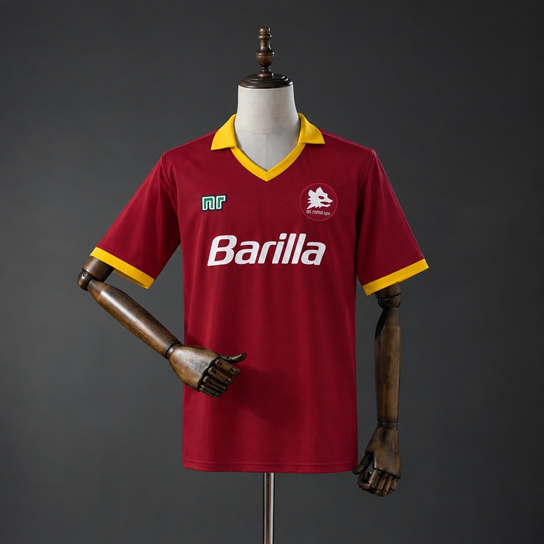 Retrô Roma 89/90 Titular Camisa S-XXL, foto 1