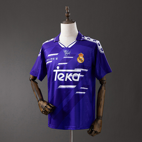Real Madrid 1994/96 Visitante Retrô Camisa S-XXL