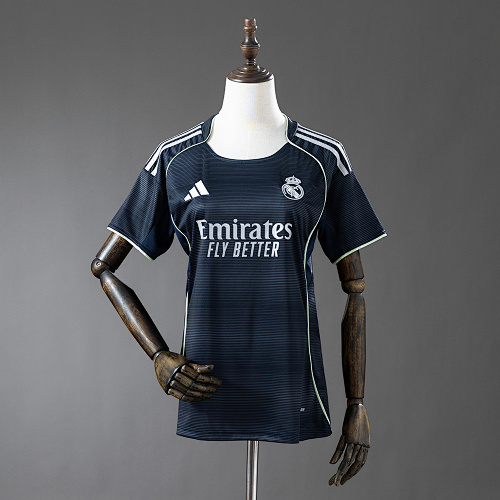 Real Madrid 25/26 Visitante Feminina Camisa S-XXL