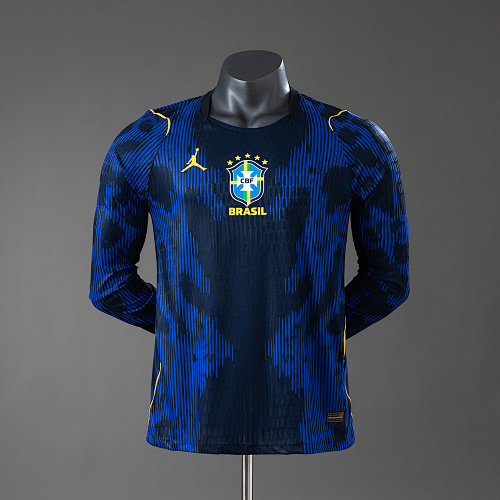 Brazil 2026 Titular Visitante Manga longa Camisa S-3XL