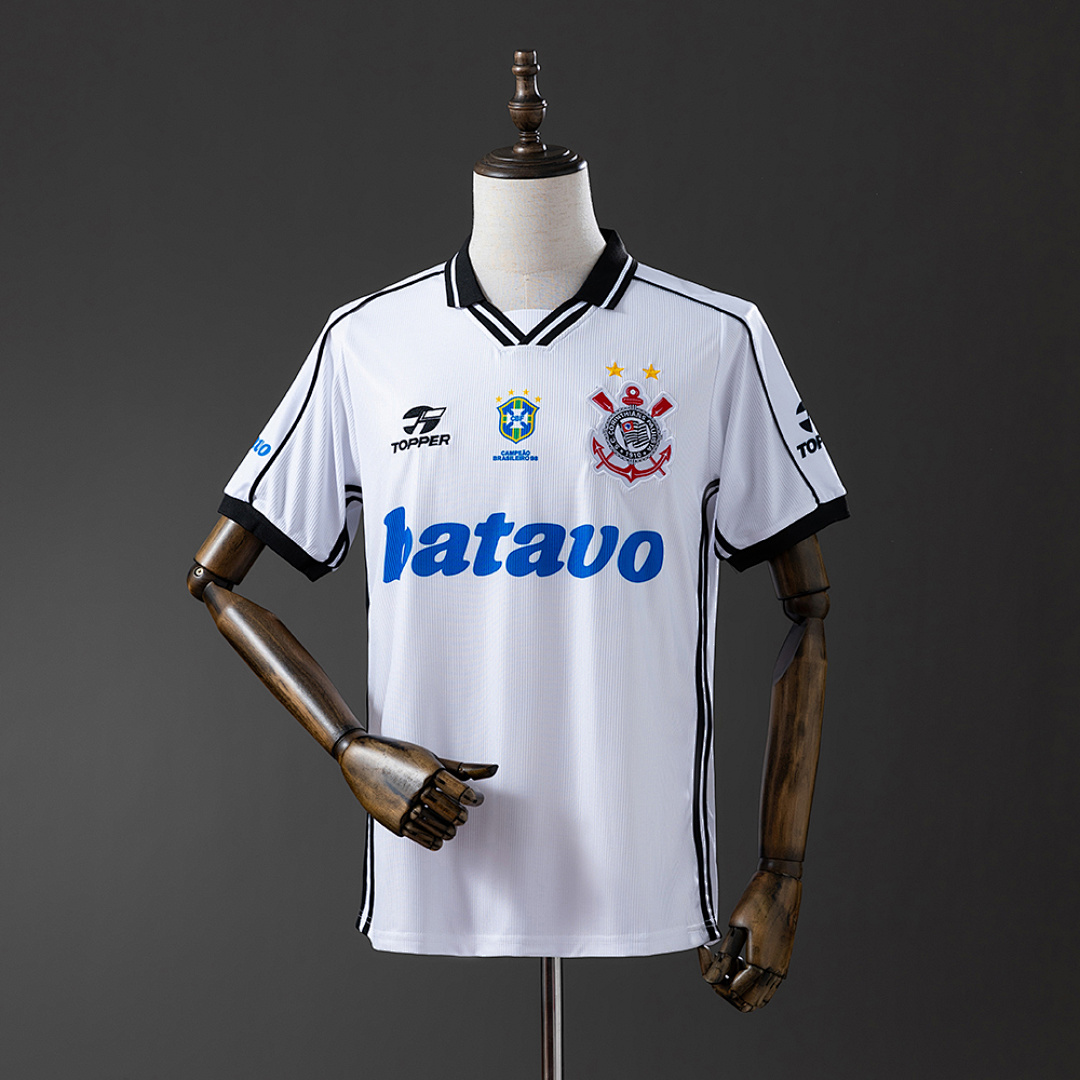 Corinthians 99/00 Titular Retrô Camisa S-XXL, foto 1