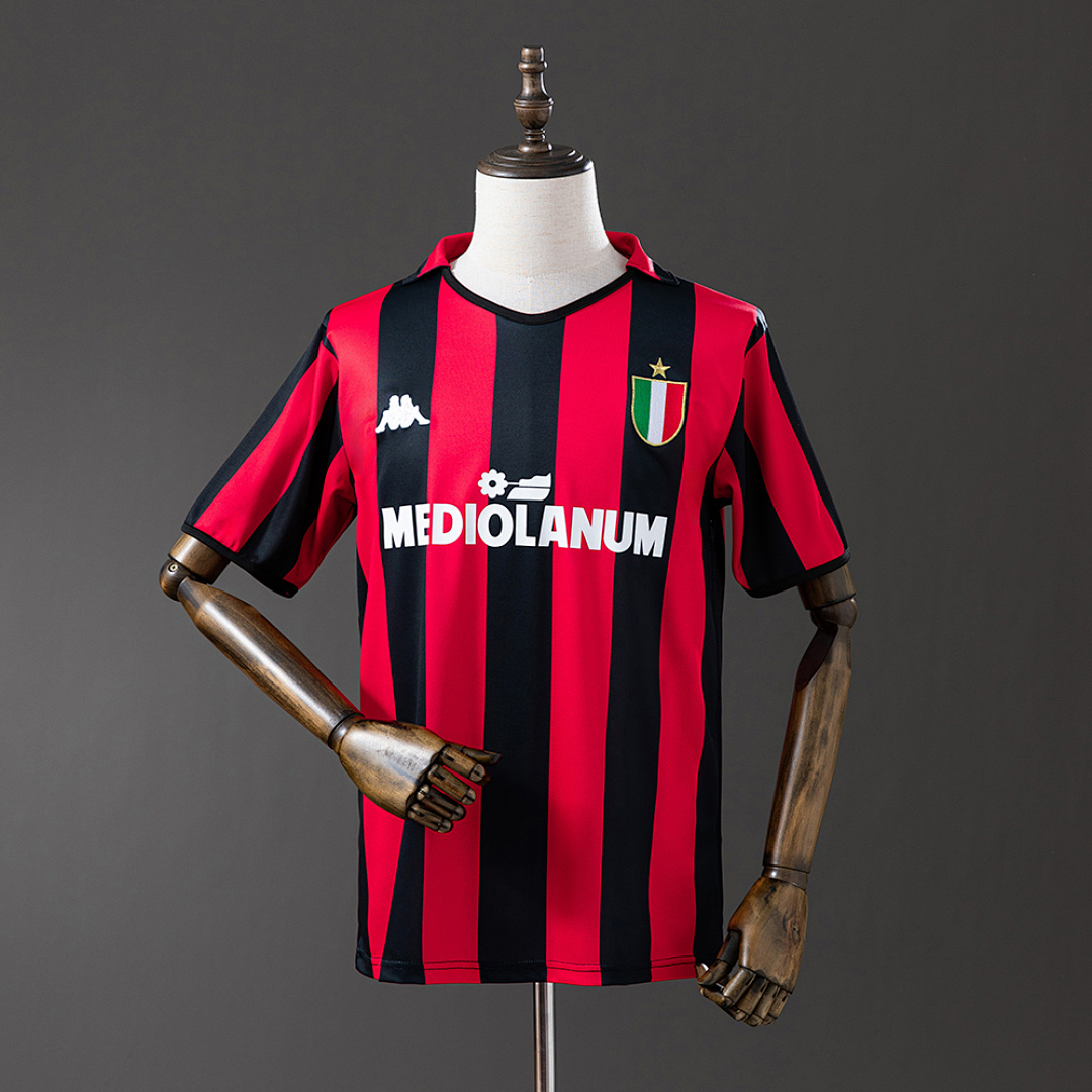 AC Milan 88/89 Titular Retrô Camisa S-XXL, foto 1