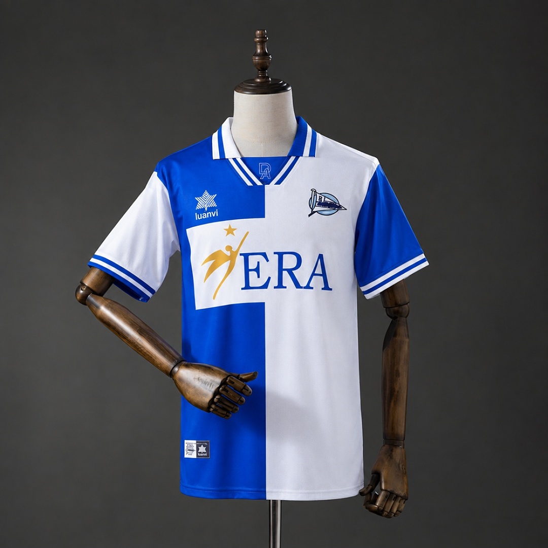 Retrô Deportivo Alavés 99/00 Titular Camisa S-XXL, foto 1