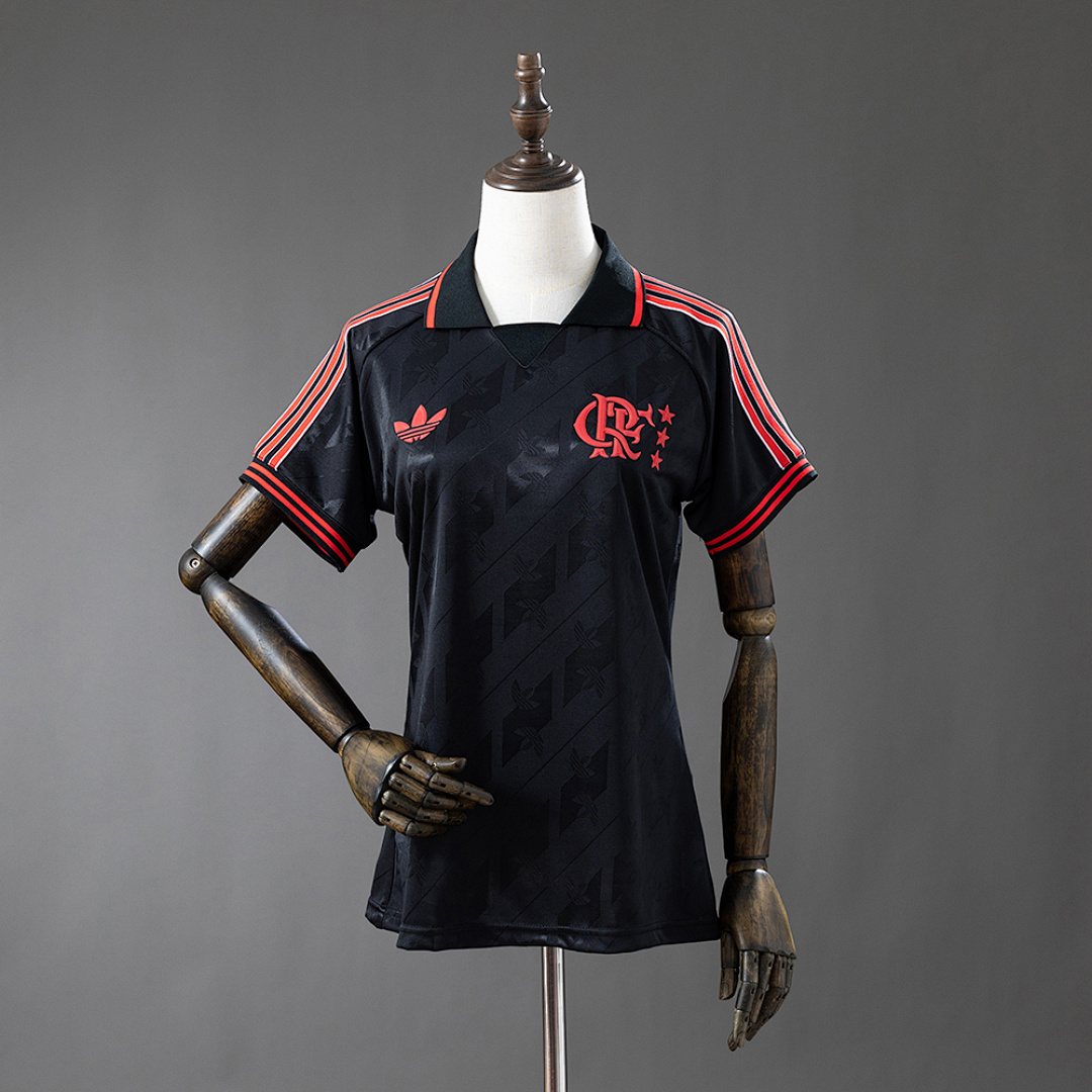 Flamengo 25/26 Lifestyler Retrô - Black Feminina Camisa S-XXL, foto 1