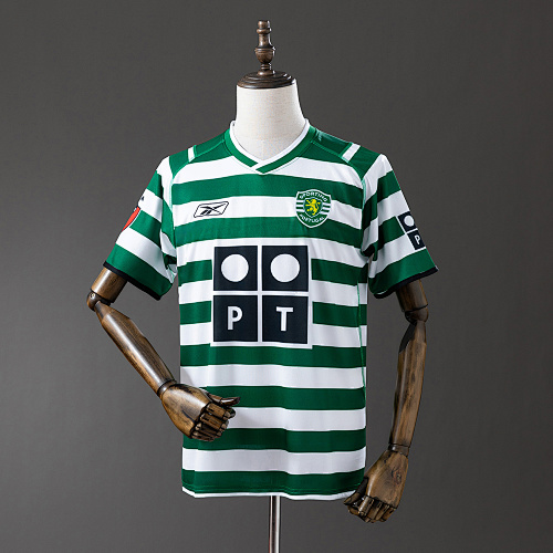Sporting Lisbon 03/04 Titular Retrô Camisa S-XXL