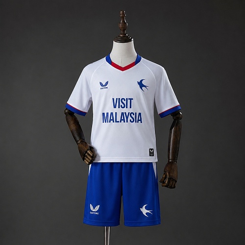 Cardiff City 26/27 Aaway Kit infantil Tamanho 16-28