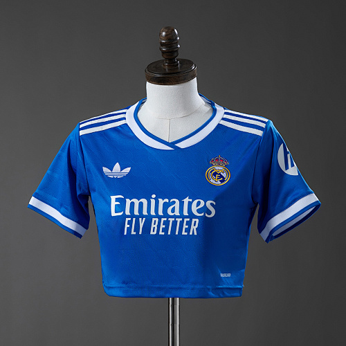 Real Madrid 25/26 Terceira Feminina crop top style S-XXL
