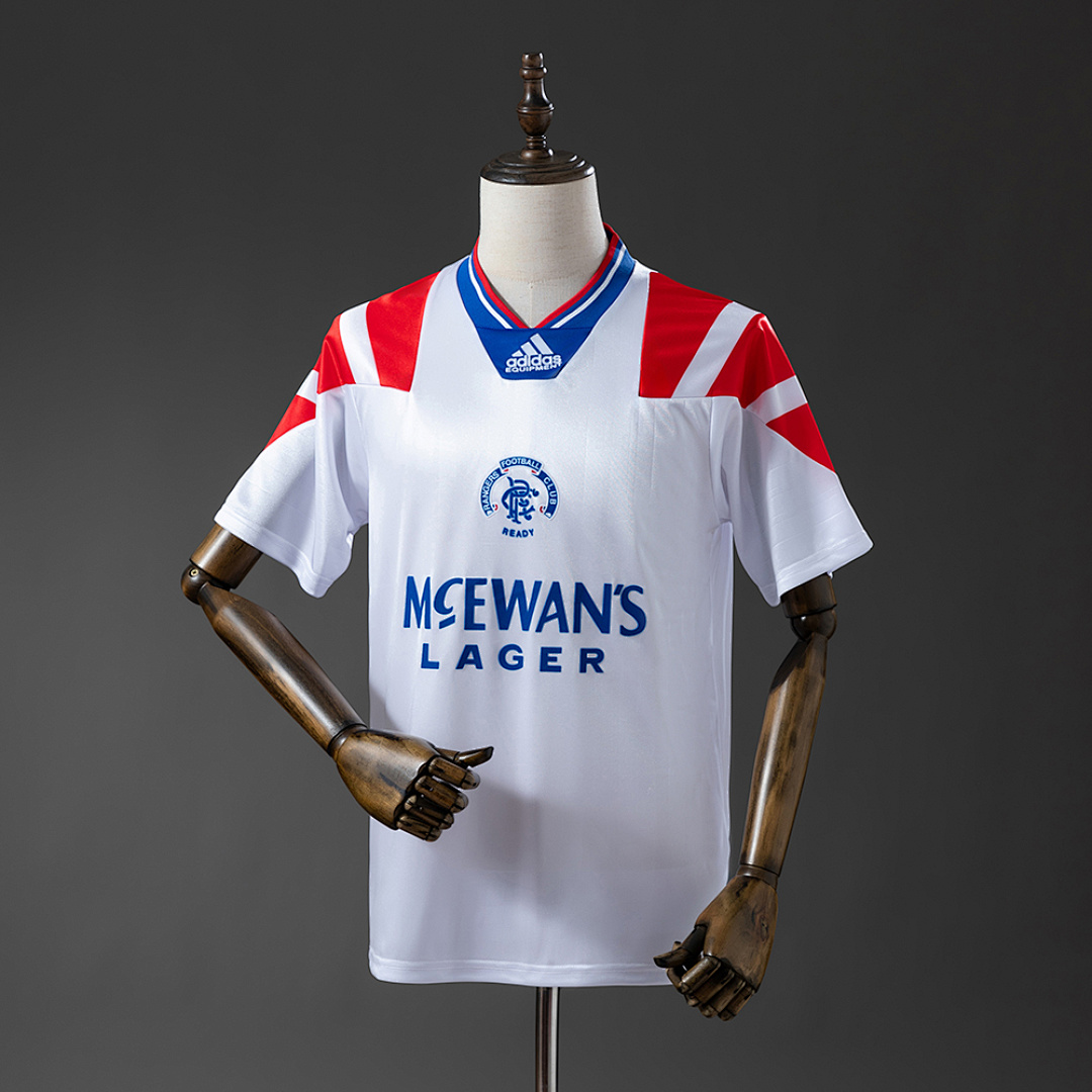 Rangers 92/94 Visitante Retrô Camisa S-XXL, foto 1
