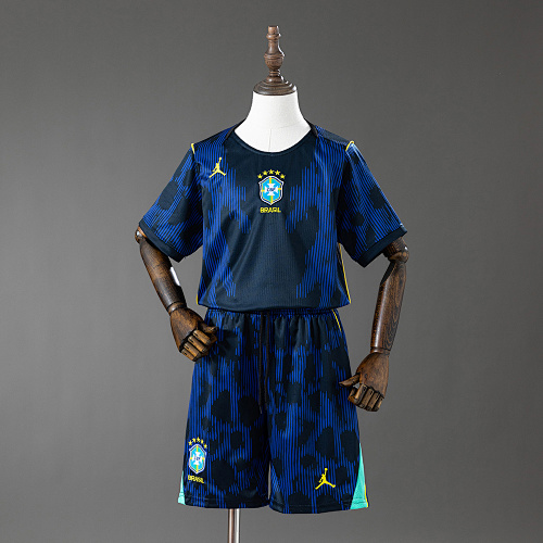 Brazil 2026 Visitante Kit infantil Tamanho 16-28