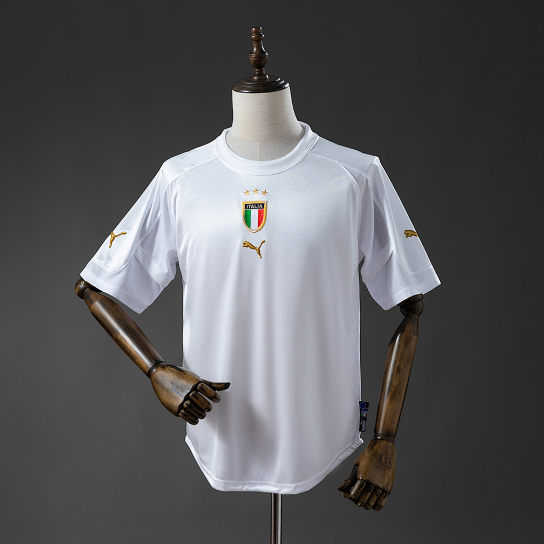 Italian 2004 Visitante Retrô Camisa S-XXL, foto 1