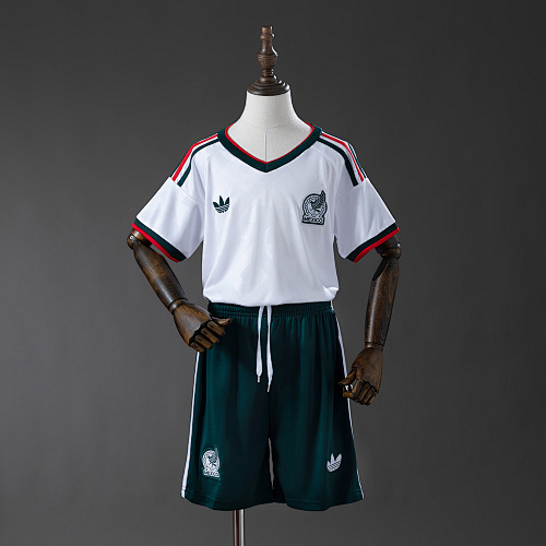 Mexico 2026 Visitante Kit infantil Tamanho 16-28